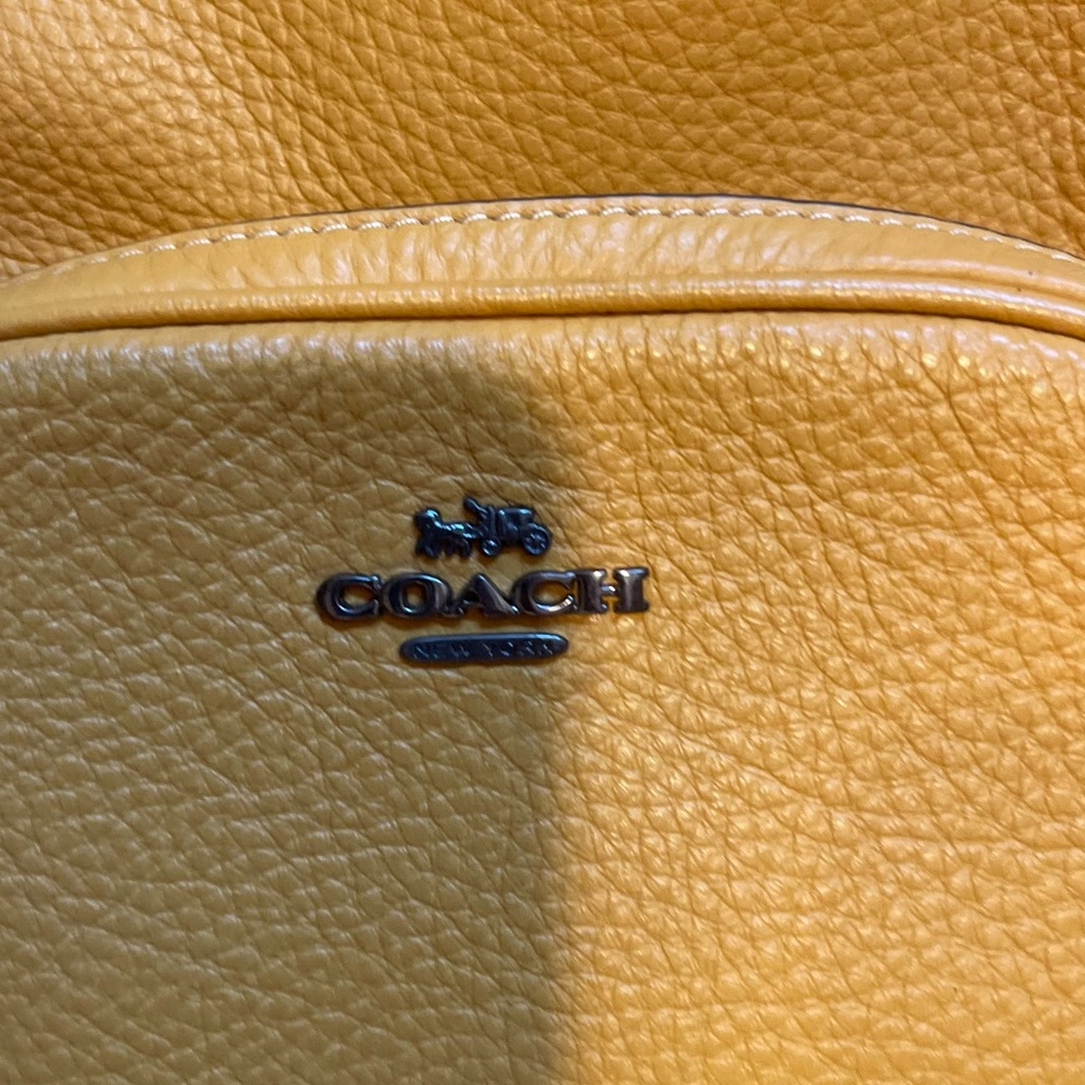 Coach Yellow Leather Mini Backpack - Picture 3 of 5